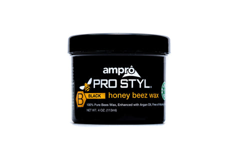 Ampro Pro Stylin' Black Honey Beez Wax 4oz