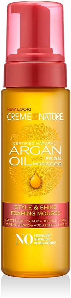 Creme of Nature Argan Oil From Morocco  Style & Shine Foaming Mousse  7oz