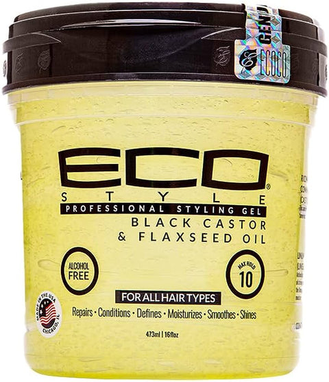 Ecostyler Blk Castor Flaxseed Oil Gel  16oz