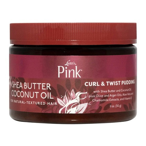 Luster Pink Shea Butter Coconut Oil Curl Twist Pudding  11oz