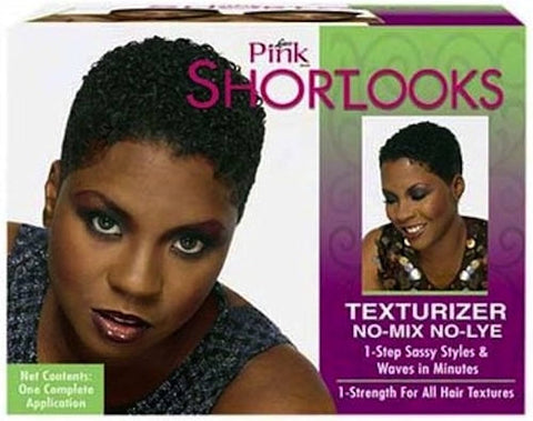 Luster’s Pink Short Looks Hair Texturizer Kit No-Mix No-Lye  #563