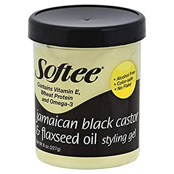 SOFTEE Jamaican Black Castor Oil Flaxseed Gel   8oz