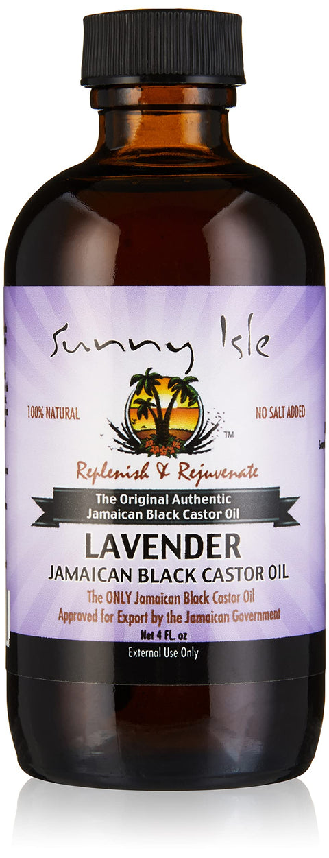 Sunny Isle Jamaican Lavender Black Castor Oil 4 oz