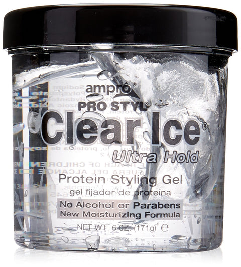 Ampro Clear Ice® Protein Styling Gel Ultra Hold 6oz #835