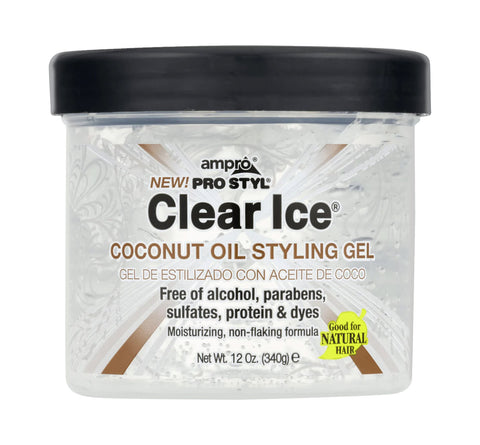 AMPRO Clear Ice® Coconut Oil Styling Gel  12oz