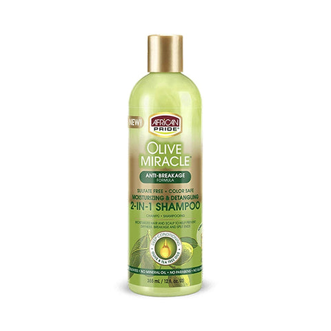 African Pride Olive Miracle 2-In-1 Shampoo  12oz