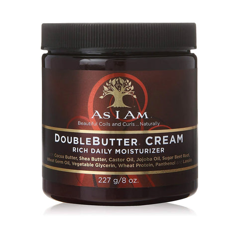 AS I AM Double Butter Cream Rich Daily Moisturizer 8oz