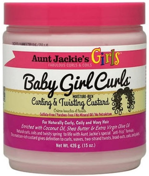 Aunt Jackie's Kids Baby Curls – Curling & Twisting Custard 15oz
