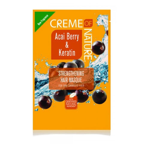 Creme of Nature Acai Berry & Keratin Strengthening Hair Masque 1.75oz