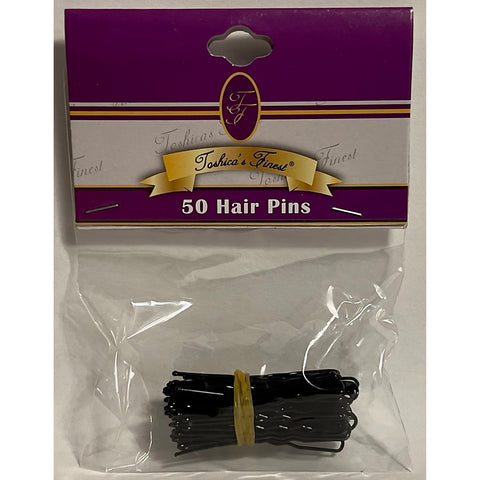TF034-Black 2" Hair Pins 50ct