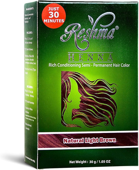 Reshma Henna Hair Color Natural Light Brown