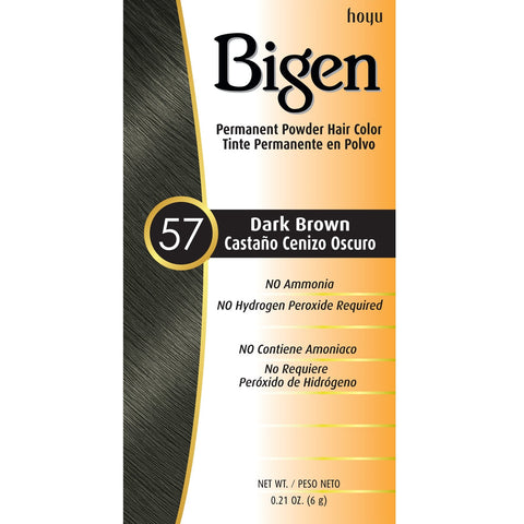 Bigen Permanent Powder Hair Color Dark Brown  # 57