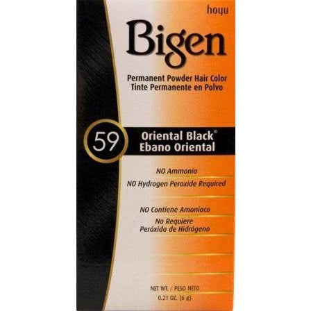 Bigen Permanent Powder Hair Color Oriental Black # 59